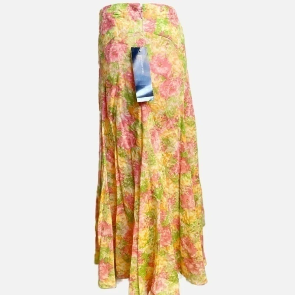 Jones New York dusty rose Cottagecore floral skirt‎ size 6 NWT